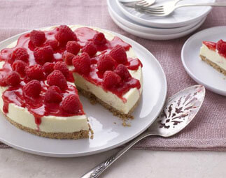 Swirled Raspberry Cheesecake